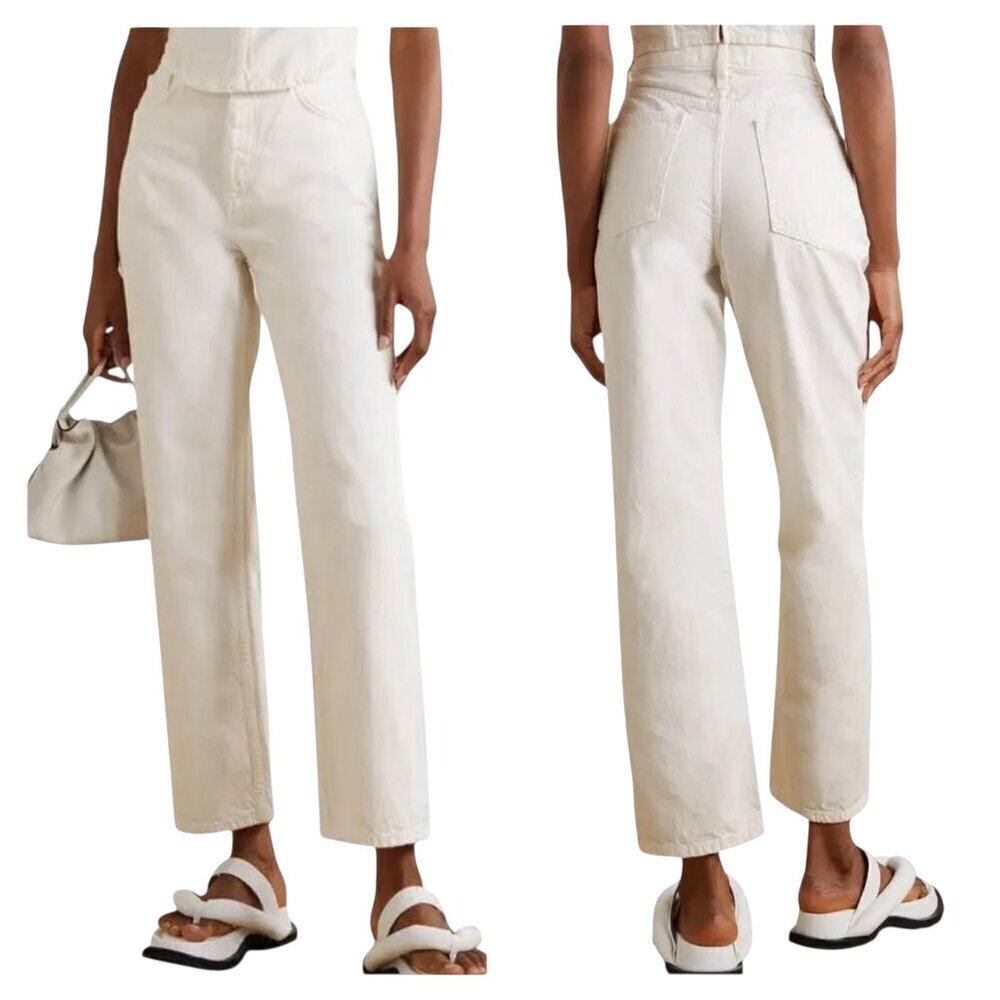 Mara Hoffman Georgina High Rise Straight Leg Jeans Size 20